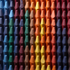 Crayons Inspired Colorful Background Illustration. Generative ai
