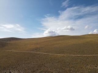 The Painted Majesty: Aerial Views of Hornocal's Colorful Mountain Range