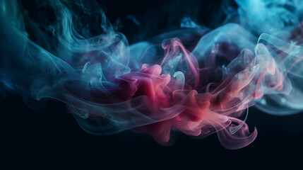 fumaça colorida em movimento  - obrazy, fototapety, plakaty
