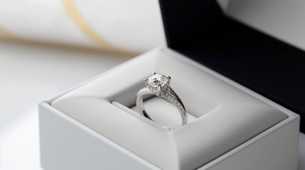 Diamond Engagement ring image created by Generative AI