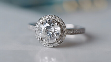 Diamond Engagement ring image created by Generative AI