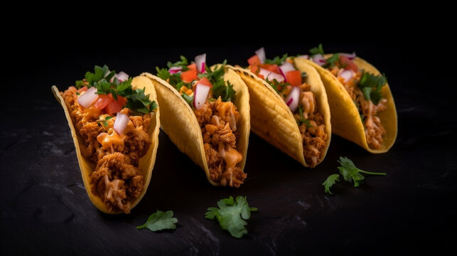 Taco Mexican Food image created by Generative AI