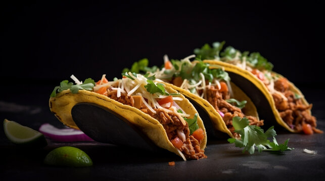 Taco Mexican Food image created by Generative AI