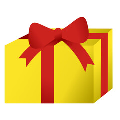 gift box with red ribbon