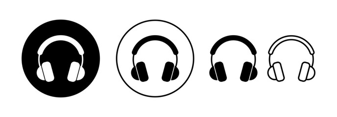 Headphone icon vector for web and mobile app. headphone sign and symbol