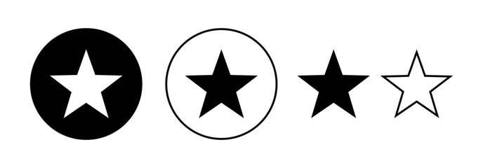 Fototapeta premium Star Icon vector for web and mobile app. rating sign and symbol. favourite star icon