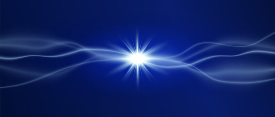 blue ray light background