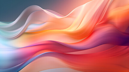 Wavy lines and organic shapes, abstract light