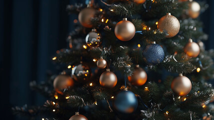 christmas tree fir christmas baubles