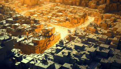 Mega cities in the desert