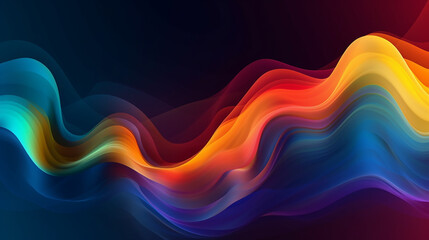 Fluido de onda colorida brilhante com fundo de design cintilante