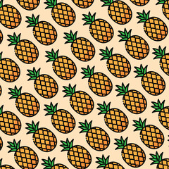 Pineapple pattern design or background