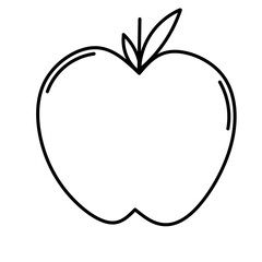 Fototapeta premium Apple Lineart