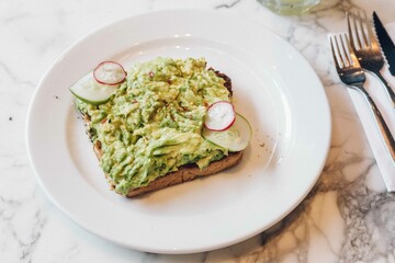 Avocado toast breakfast