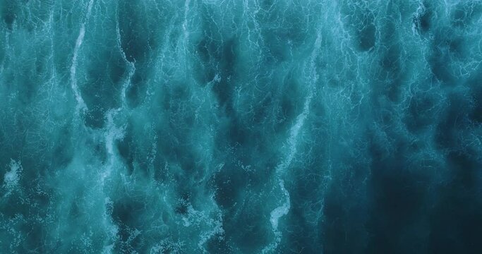 Aerial Slow Motion Drone View of Waves El Salvador_LunaVista
