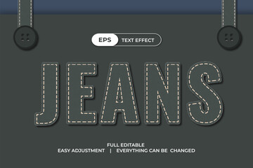Yarn Style Vector Text Effect Editable