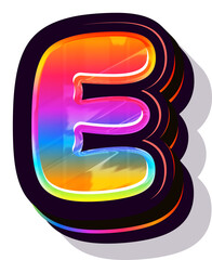 3D alphabet letters, 3d modeling and rendering