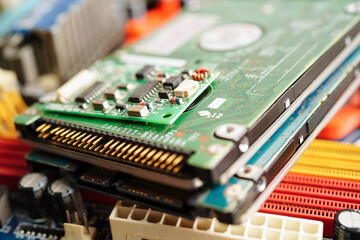 Repairing and upgrade circuit mainboard of notebook, electronic, computer hardware and technology...