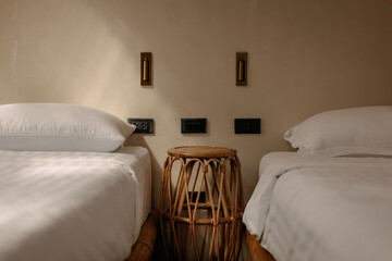 Cozy wood interior room