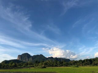 landscape with clouds