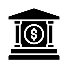 Bank building icon color editable