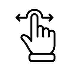 touch screen gestures Icons color editable