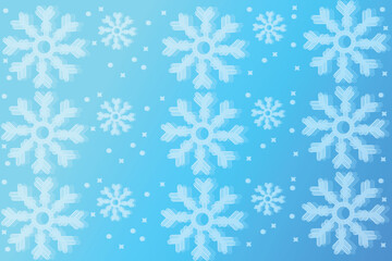 Winter Snowflake background, Christmas snowfall, backdrop winter snowflake illustration.