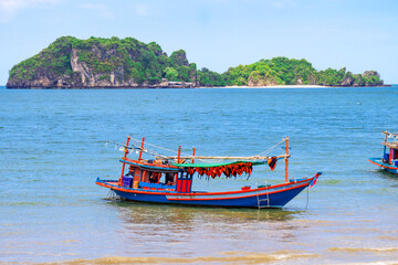 The beautiful sea of ​​Chumphon province.Thailand travel Amazing Thailand Scenery of Chumphon Province. June 4, 2023, Chumphon Province, Thailand