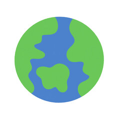 Obraz premium Earth icon globe planet.