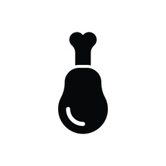 Fototapeta premium chicken meat icon vector design trendy