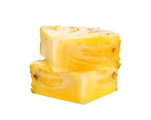 slice pineapple on transparent png
