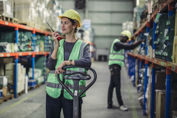 Warehouse supervisor uses two way radio for seamless communication and connectivity with staff across various departments.Perform daily inventory monitoring and updates, order new parts as needed