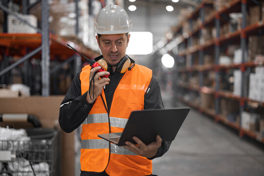 Warehouse supervisor uses two way radio for seamless communication and connectivity with staff across various departments.Perform daily inventory monitoring and updates, order new parts as needed