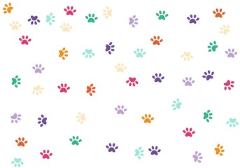 cute little cat super cute footprints 