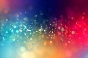 キラキラ輝く暗い虹色の背景イラスト