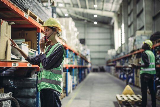 Warehouse supervisor uses two way radio for seamless communication and connectivity with staff across various departments.Perform daily inventory monitoring and updates, order new parts as needed