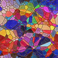 Fototapeta na wymiar mosaic glass 