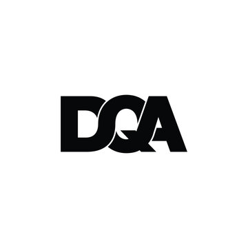 DQA letter monogram logo design vector
