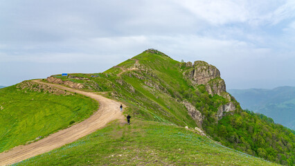 View of the holy mountain Khacha Gaya in western Azerbaijan