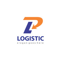 letters logo P, L and arrow icon. fast shipping philosophy, for the logistic company logo, dll
