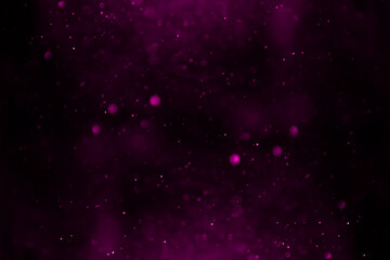 Deep purple bokeh glitter background. Christmas and Valentine theme.