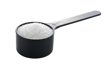 monosodium glutamate in spoon on transparent png