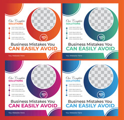 Digital Marketing Social Media Post design template Bundle