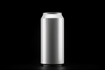 Drink Cans On black Background