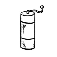 Coffee Grinder sketch outline.