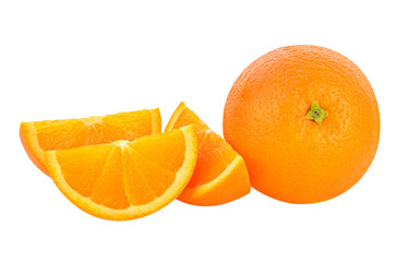 Orange and sliced transparent png.