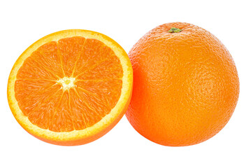 Orange and sliced transparent png.