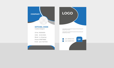 Creative Id Card Design Template. 