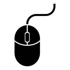 computer mouse icon on transparent background