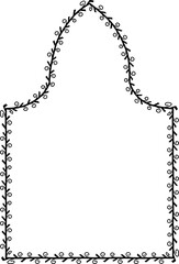 Pointed Arch spiral Leaf rectangular frame architectural window door laurel flower frame floral leaf borders natural botanical branches decoration wedding anniversary celebration beautiful arabesque